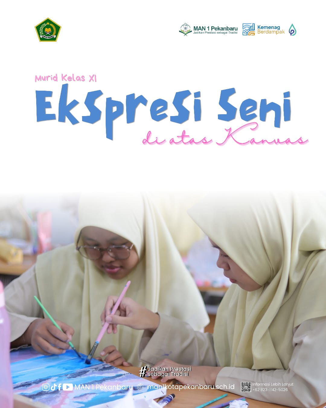 Warna Warni Ekspresi: Saat Kelas Menjadi Ruang Rasa di MAN 1 Pekanbaru